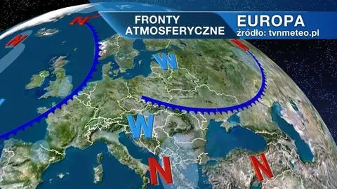 Fronty atmosferyczne nad Europą