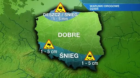 Pogoda utrudni podróże w północnej i południowej części kraju