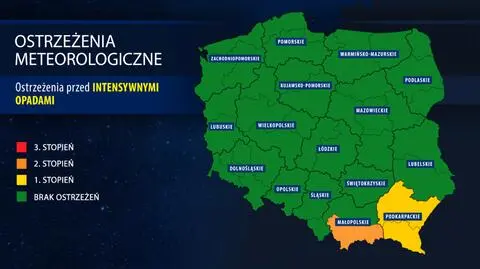 IMGW ostrzega przed ulewami