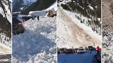 Lawina w Stubaier Gletscher