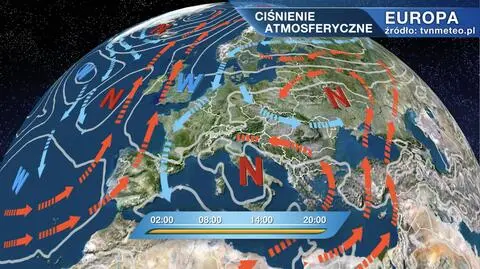 Ciśnienie atmosferyczne nad Europą