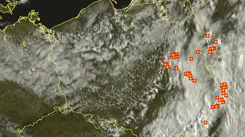 Burze w Polsce o godz. 17.00