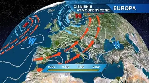 Sytuacja baryczna nad Europą