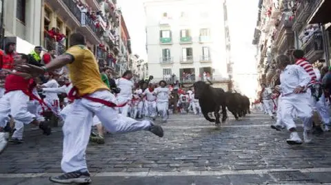 Czterech rannych w gonitwie z bykami