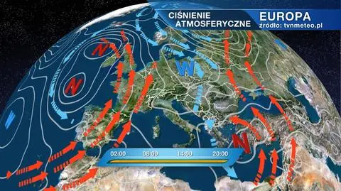 Masy powietrza nad Europą