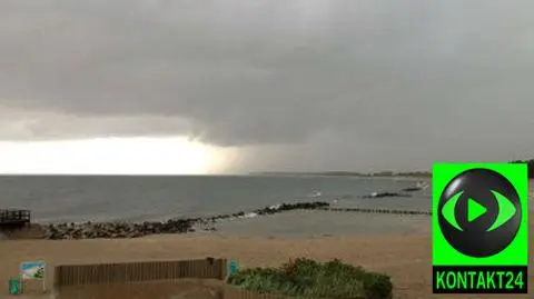 Czwartkowa burza w Darłówku