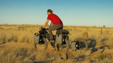 Rowerem pokonał australijskie pustynie. 2 tys. km w 29 dni
