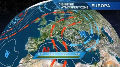Sytuacja baryczna nad Europą