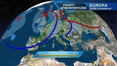 Fronty atmosferyczne nad Europą