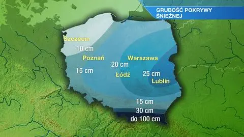Polska pod śnieżną pierzyną. Sypało i będzie sypać