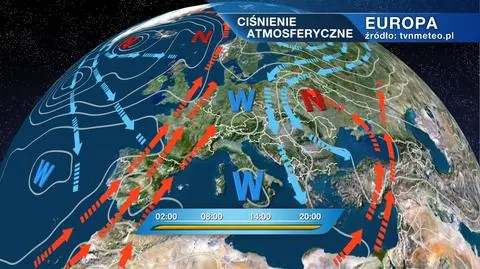 Ciśnienie atmosferyczne w Europie