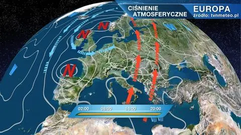 Napływa gorące i suche powietrze 