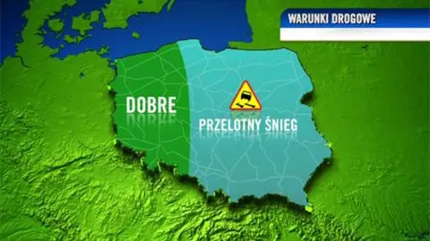 Tylko na zachodzie warunki do jazdy będą sprzyjające