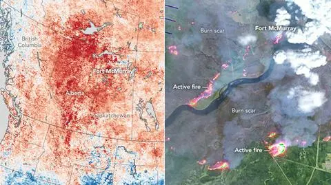 El Nino winne pożarowi w Kanadzie. Susza i wysoka temperatura podsycają ogień