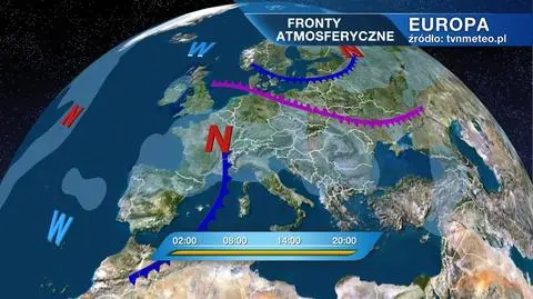Fronty atmosferyczne nad Europą