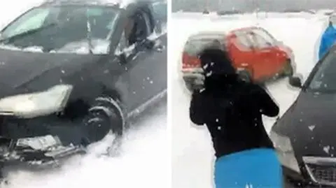 "Ale urwał" w górach. Samochody wpadały na siebie jeden za drugim