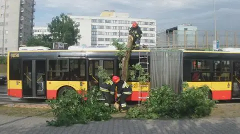 Akcja strażaków przy Czerniakowskiej w Warszawie