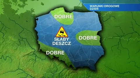 Warunki drogowe w kraju będą bardzo zróżnicowane