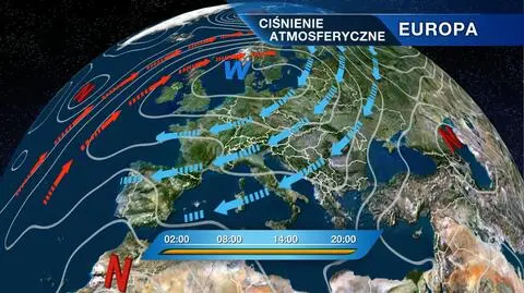 Nad Polską wyż znad Morza Północnego