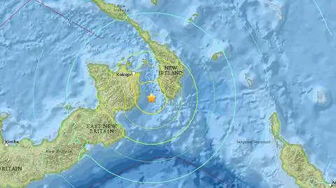 Papua-Nowa Gwinea: ziemia zadrżała z siłą 7,7 w skali Richtera, wystąpiło tsunami