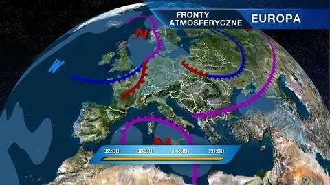 Fronty atmosferyczne nad Europą