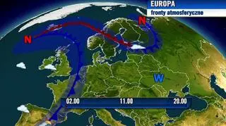 Nad Polską ciepła i wilgotna masa powietrza