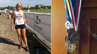 Biegająca 50tka i jej medal z Półmaratonu Praskiego 