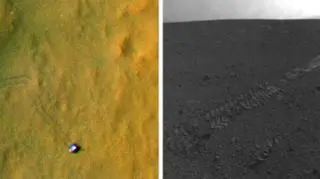 Trasa łazika Curiosity na Marsie