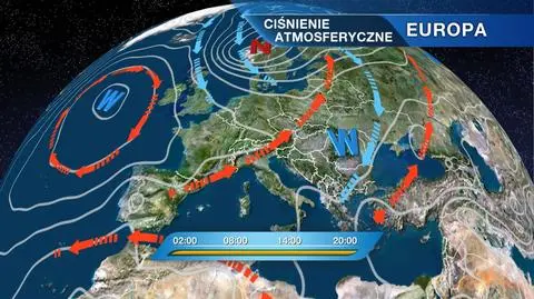 Sytuacja baryczna nad Europą