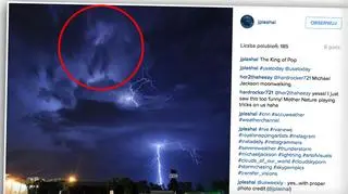 "Księżycowy chód" Michaela Jcksona w chmurach