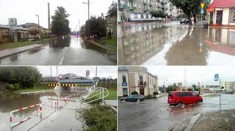 Podtopienia w Radomsku. "Cały strych zalany, dziura w ziemi, podwórko zalane"