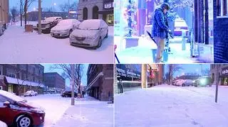 W stanie Illinois spadł śnieg