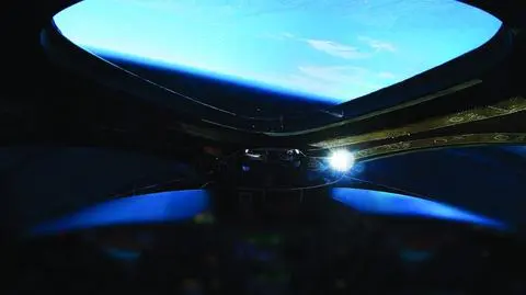 Zdjęcie z kokpitu statku SpaceShipTwo