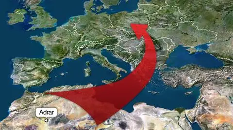 Gorące powietrze wędruje znad Sahary
