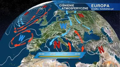 Ciśnienie atmosferyczne nad Europą