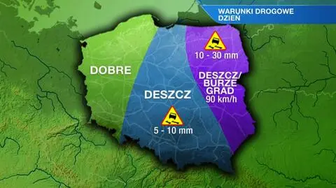 Warunki drogowe w sobotę