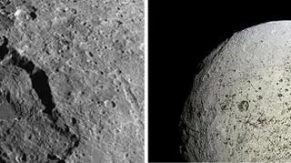 Wielkie osuwisko z krateru Malun sfotografowała sonda Cassini