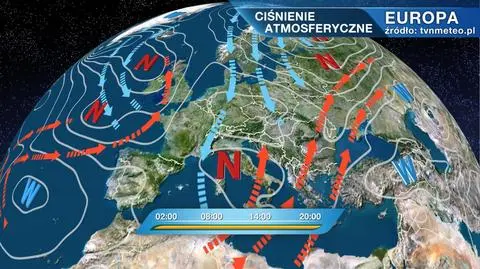 Do Polski napływa zimne i wilgotne powietrze 