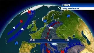 Fronty atmosferyczne w Europie