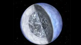 Kosmiczny diament w kosmosie