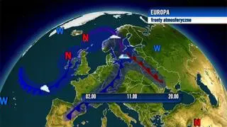Nad Polską znowu front