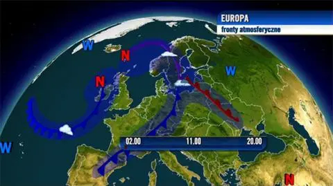 Kolejny front i znowu upał