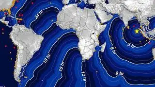 Tak prognozowano rozchodzenie się fal