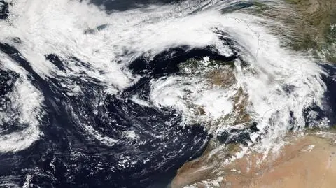 Sytuacja na Atlantyku (NASA Worldview)