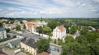 Widok na stare miasto w Sandomierzu