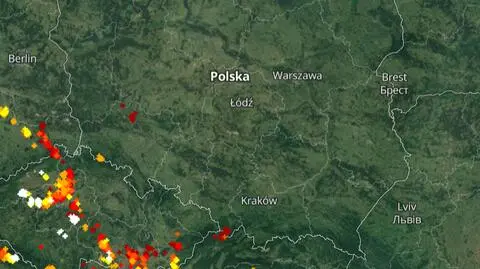 Lokalizacja burz nad Polską