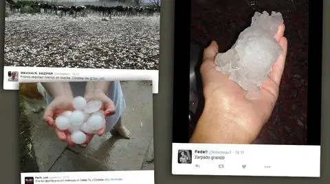 Lodowe kule wielkości dłoni. Gradobicie podziurawiło samochody