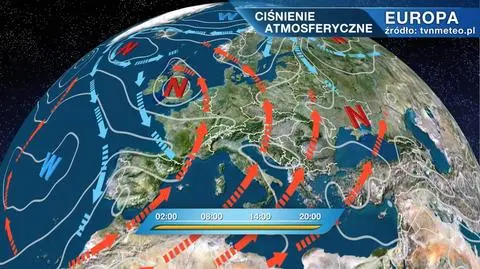 Ciśnienie atmosferyczne w Europie