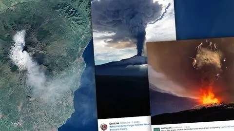 Wulkan Etna wciąż dymi. Sycylia sparaliżowana