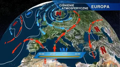 W Polsce będzie przeważać wpływ niżu
